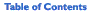 Table of Contents
